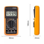 Portable digital multimeter, professional, model DT9205A, orange color